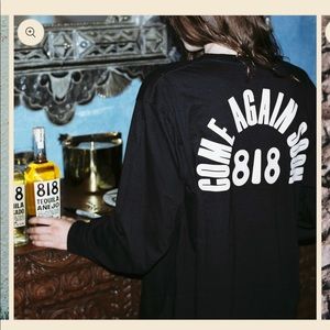 818 Tequila Come Again Soon Long Sleeve Tee size Small